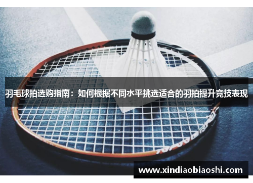 羽毛球拍选购指南：如何根据不同水平挑选适合的羽拍提升竞技表现