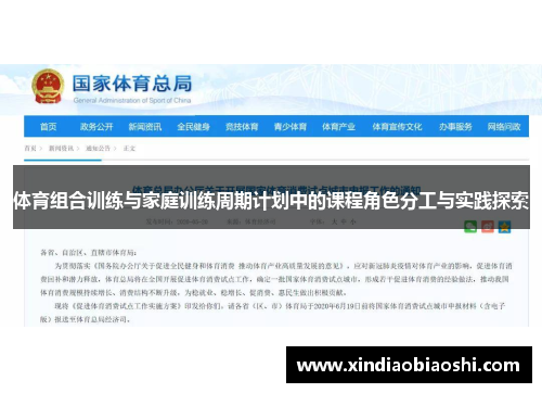 体育组合训练与家庭训练周期计划中的课程角色分工与实践探索